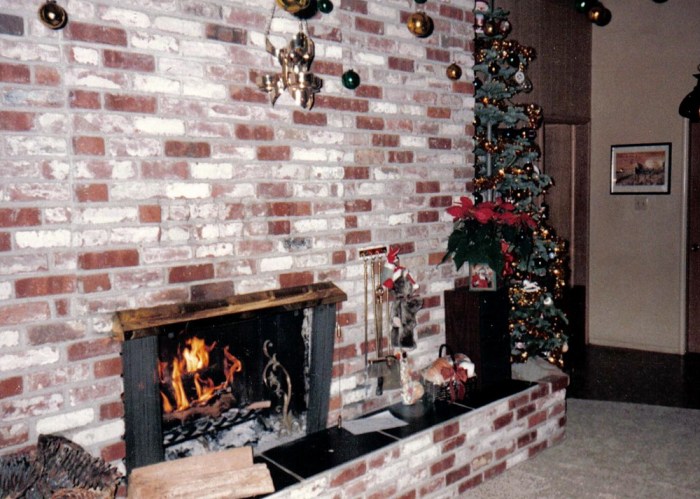 The Living Room was always decorated festively for Christmas