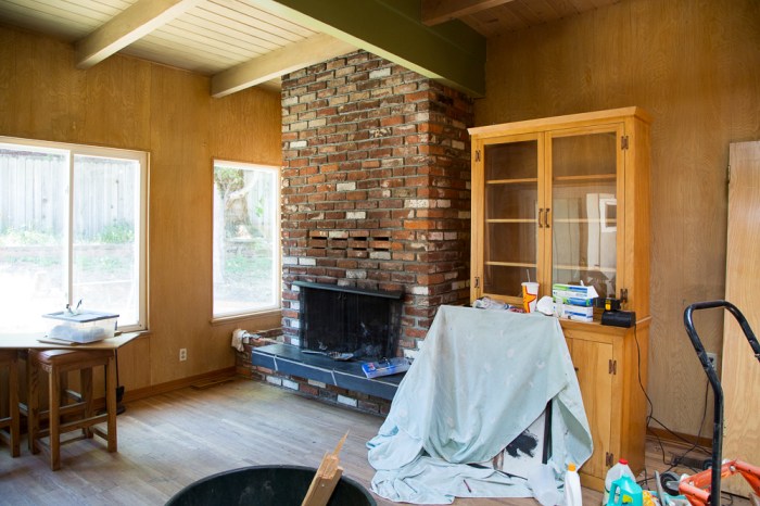 First addition added space and a fireplace