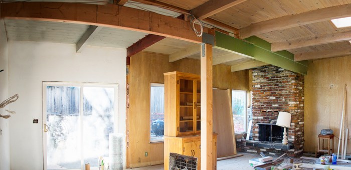 Three different ceilings