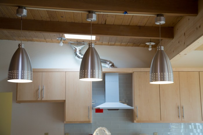 Pendant lighting at differing heights...again