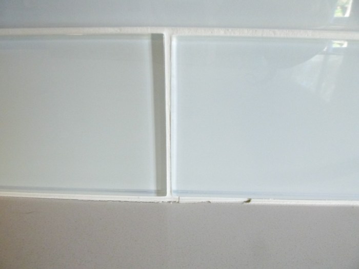 Grout was too dry when it was originally applied