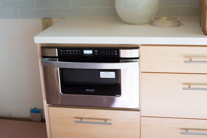 Drawer Microwave happy in it's new home