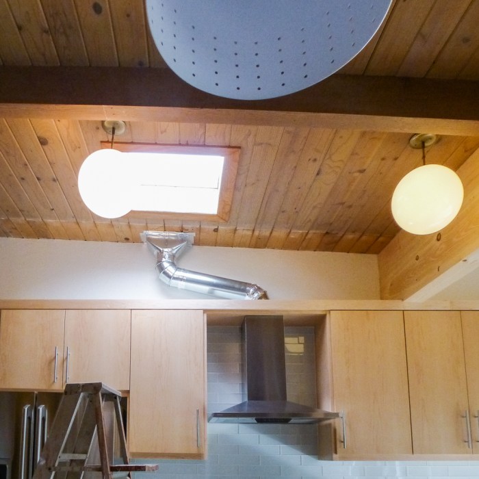 Kitchen globes happily hanging
